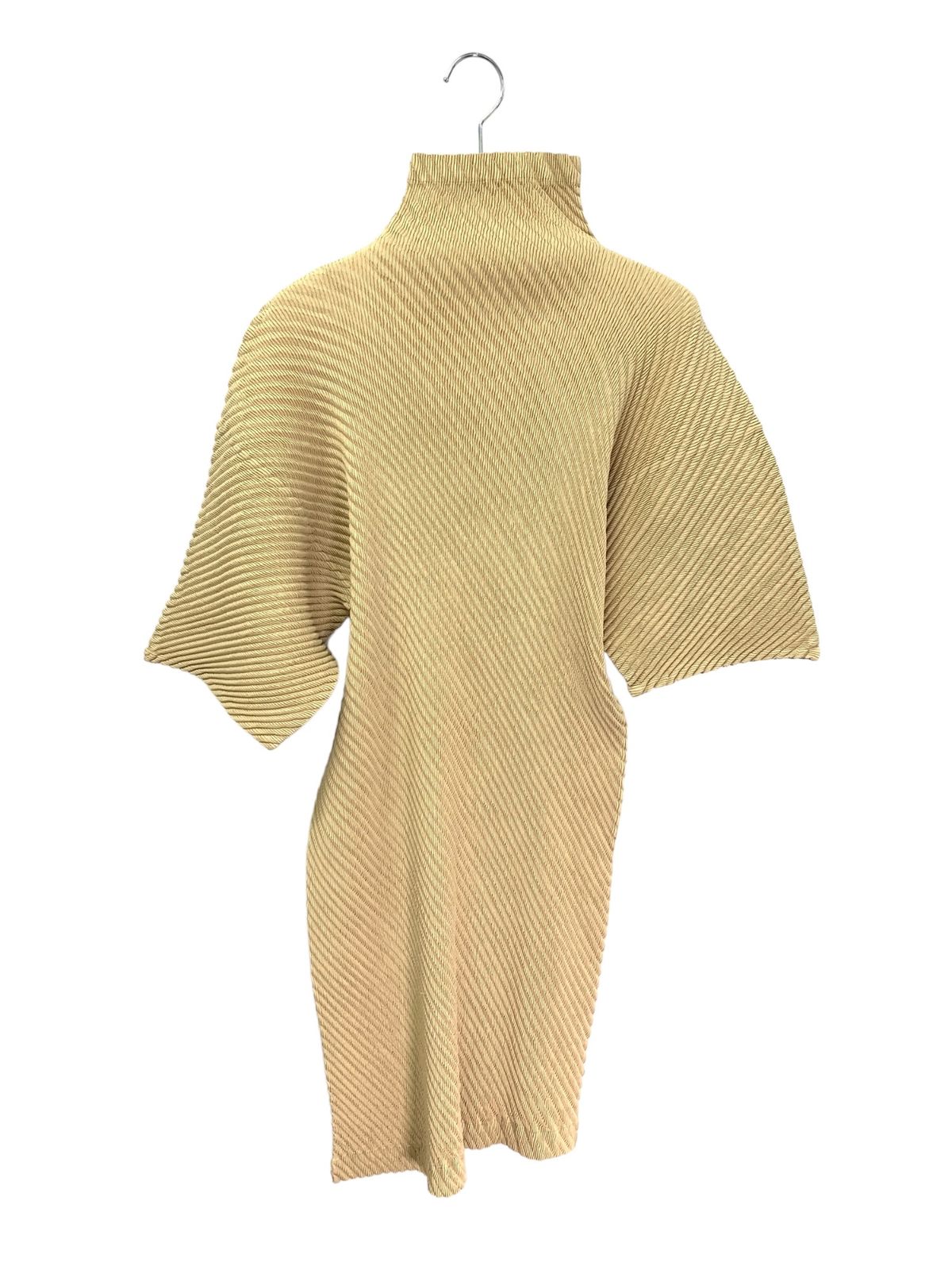 イッセイミヤケ IM71-FH919 ワンピース M ベージュ プリーツ