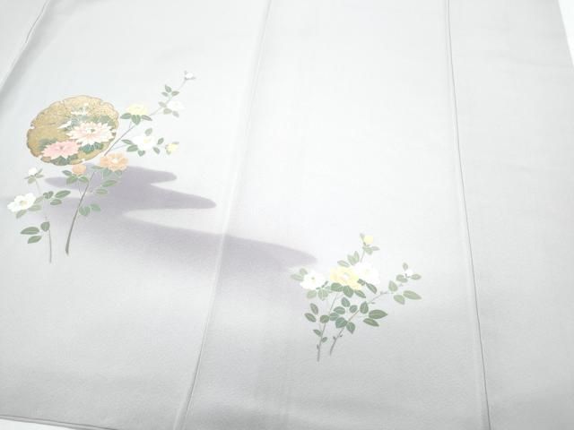 平和屋着物○訪問着 雪輪花文 暈し染め 金彩 正絹 逸品 CAAY9406th