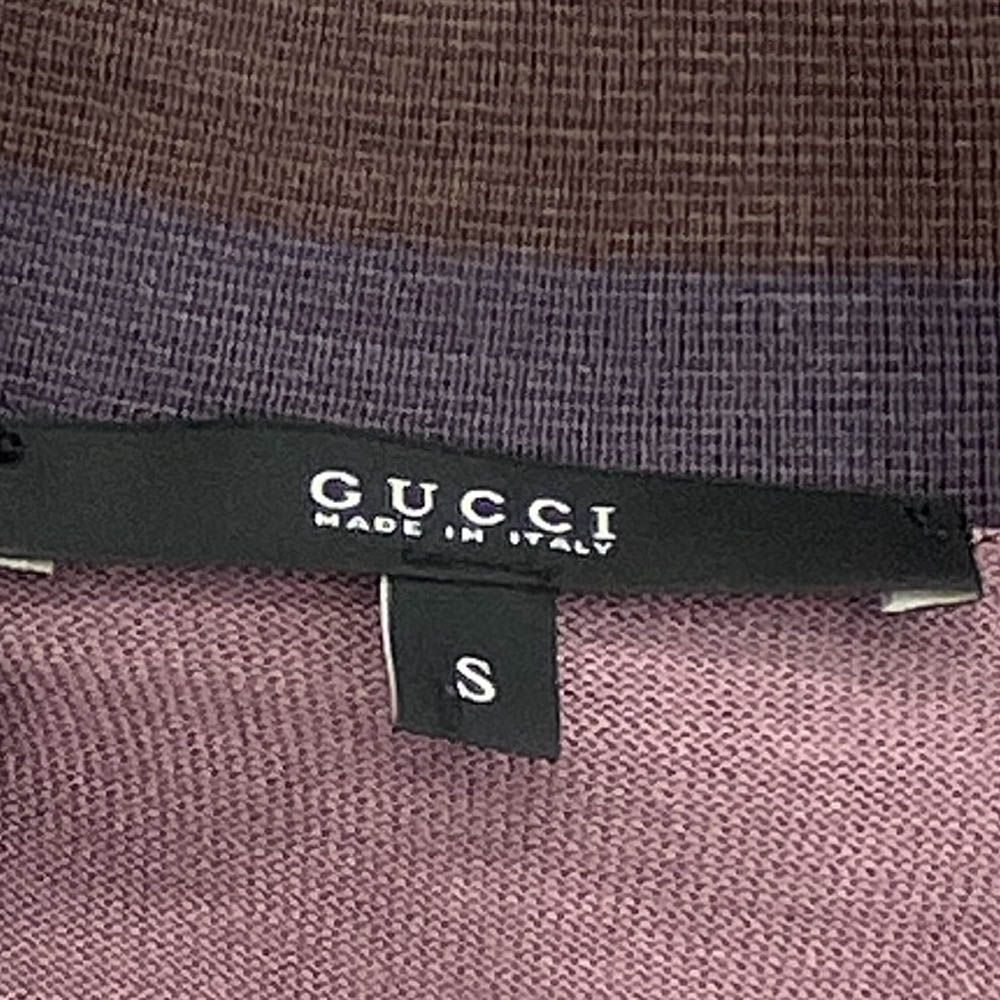 GUCCI グッチ 337506 Z5286 シルク100％ カーディガン パープル