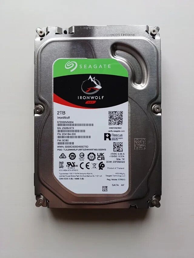 Seagate Seagate IronWolf 2TB 3.5インチ HDD NAS專用 IronWolf NAS