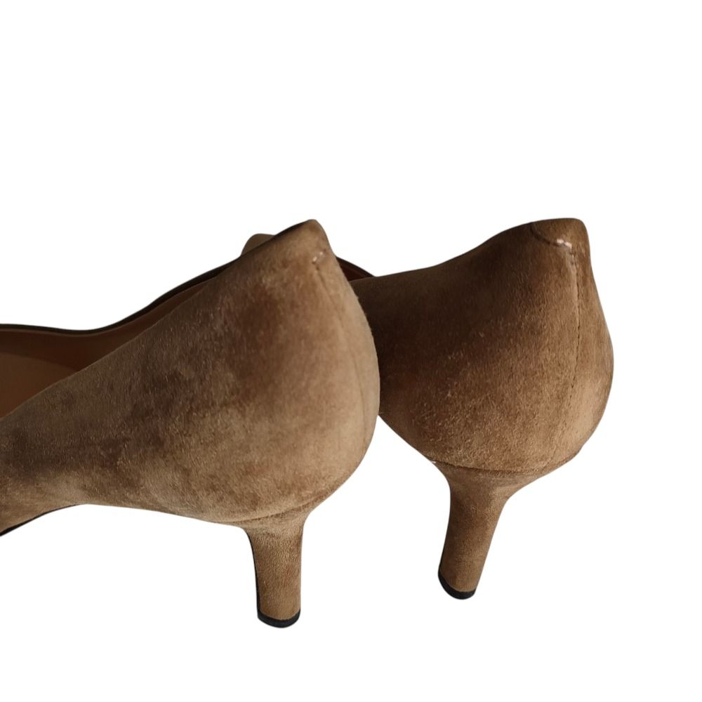 【未使用級】PELLICO ブラウン スエード ポインテッドトゥパンプス38.5 美品 PELLICO ペリーコ ポインテッドトゥ スエードパンプス