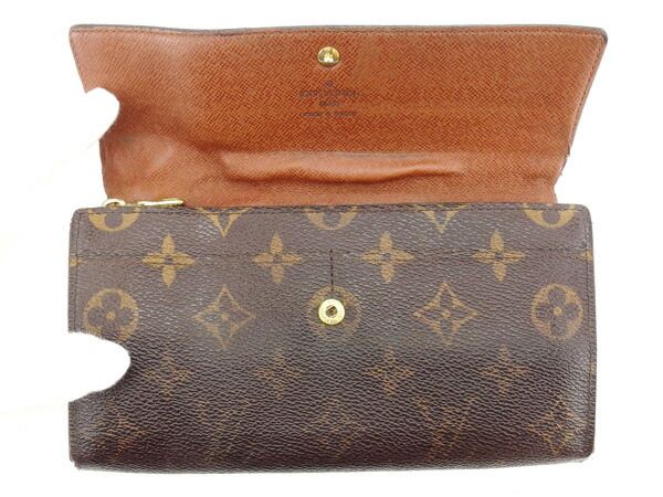 定番 ルイヴィトン モノグラム レディース 長財布 ポルトモネクレディ LOUIS VUITTON ルイ ヴィトン 長財布 ファスナー付き長財布
