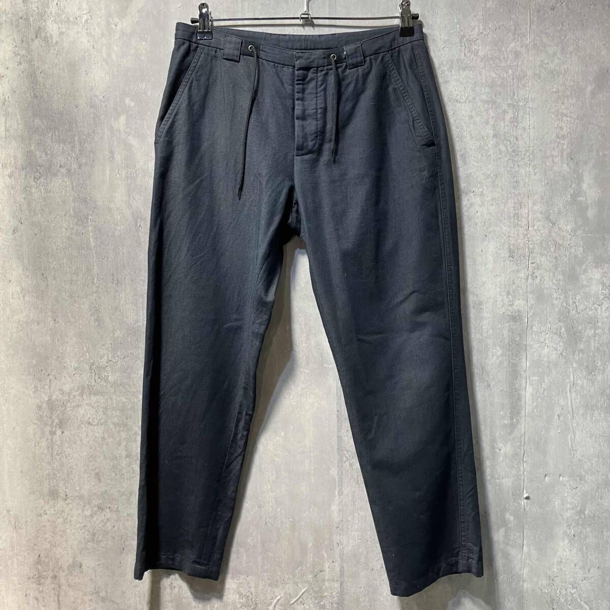 16ss Maison Margiela 14 linen trousers リネントラウザー ネイビー サイズ46 メゾンマルジェラフォーティーン