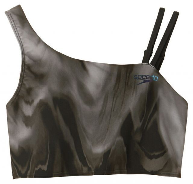 speedo スピード SL ASYM M-GF TOP グレイ M SFW72411 GY | スイムウェア レディーストップス ワンショルダー風 カップ付き UVカット ストレッチ 水泳 海 スイミング プール ヨガ ラン 運動 アウトドア ウ