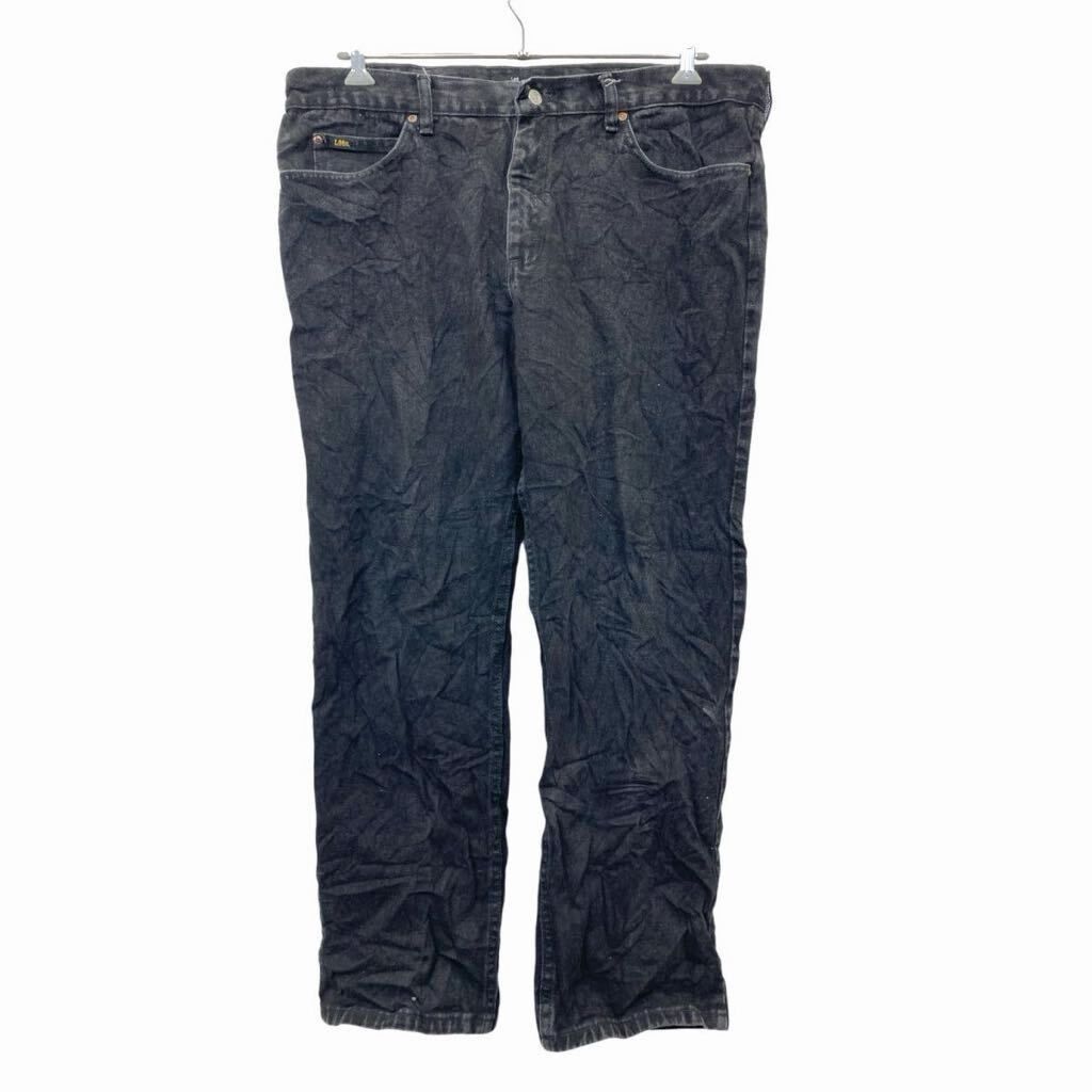 Lee デニムパンツ W40 リー ビッグサイズ レギュラーフィット ブラック 古着卸 アメリカ仕入 2409-309