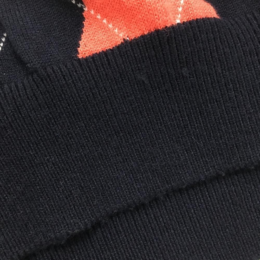 フットジョイ ゴルフウェア メンズ ケーブルアーガイル Vネックセーター FJ-F23-M01 2023年秋冬モデル M-XXL