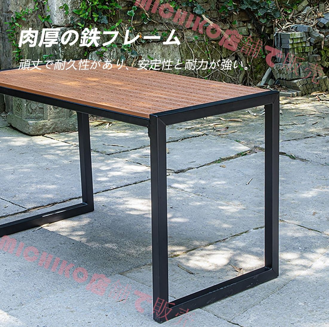 ガーデンテーブルセット 屋外ダイニングテーブルとベンチ 3ピース テーブル1台 チェアー2脚 ガーデンベンチ 屋外 カフェテーブル 防水 おしゃれ 木製 丈夫 収納 防水性と耐日光性 お手入れが簡単 屋内|屋外 裏庭 キ STEELWINDOWSANDDOORS_COM