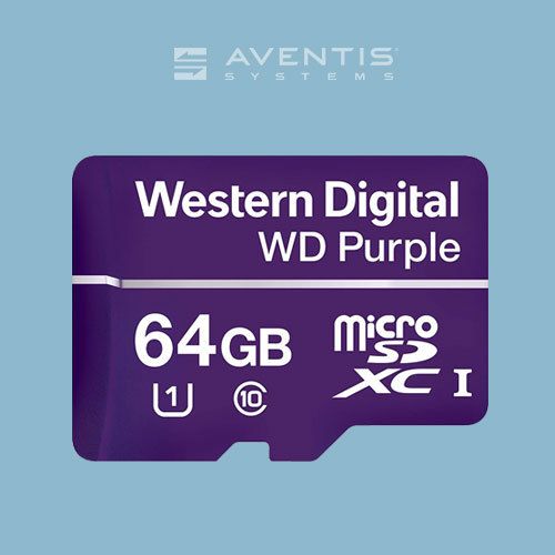 Western Digital パープル 64GB MicroSD フラッシュメモリーカード 