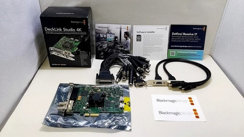 状態良好 Blackmagic Design キャプチャーカード DeckLink Studio 4K 