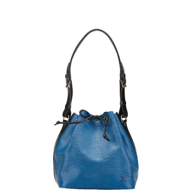ルイ ヴィトン エピ プチノエ M44152 トレドブルー ノワール ブラック レザー レディース LOUIS VUITTON 222-12270