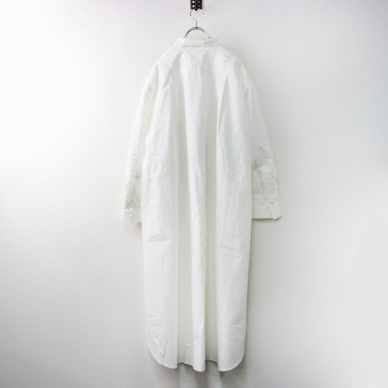 北欧暮らしの道具店 前田敬子さんコラボ 憧れを 凛と 白いシャツワンピース ホワイト 近江晒しコットン 2400014514773