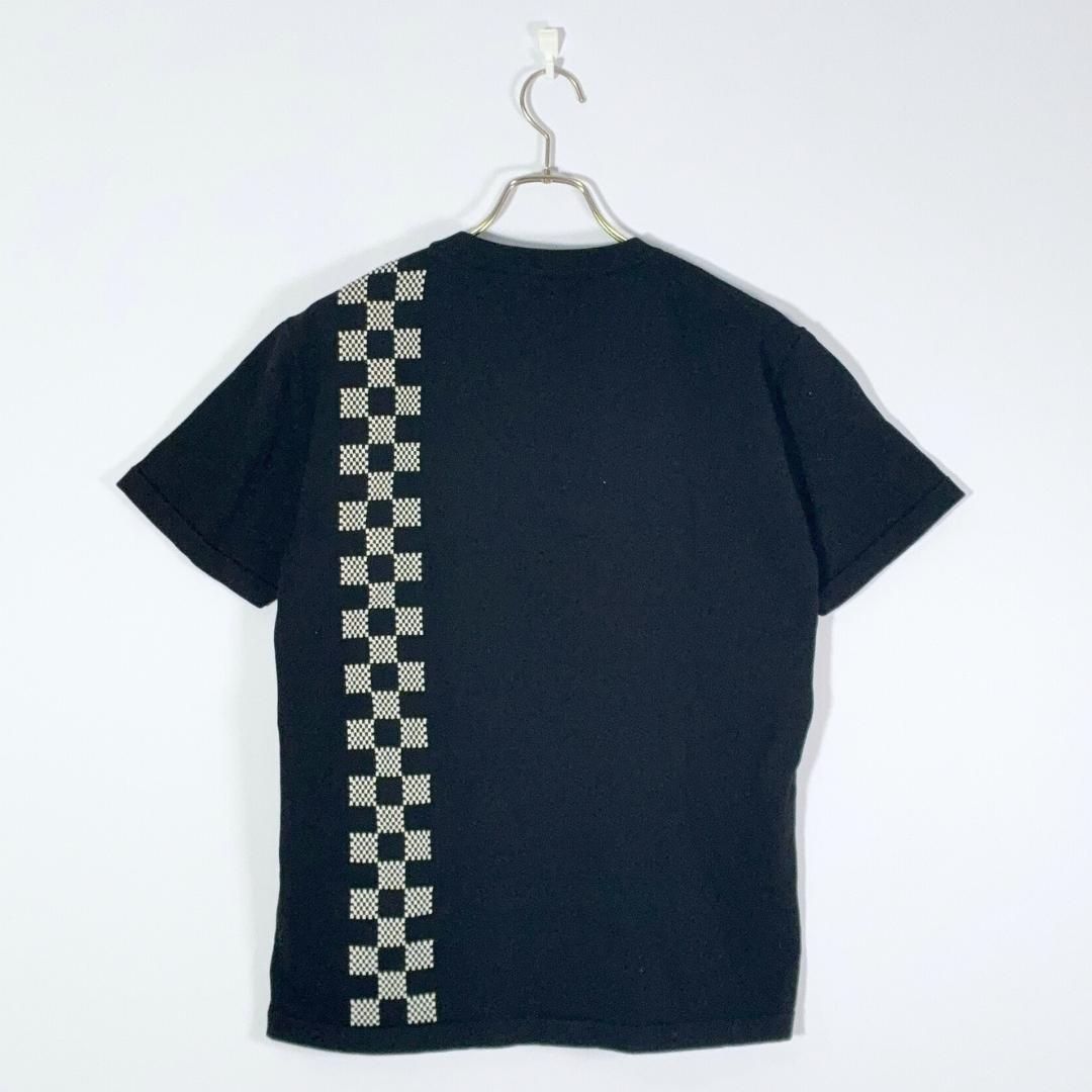 【美品】 Louis Vuitton ダミエストライプ ジャガード 半袖 ニット 美品】 Louis Vuitton ダミエストライプ ジャガード 半袖 ニット