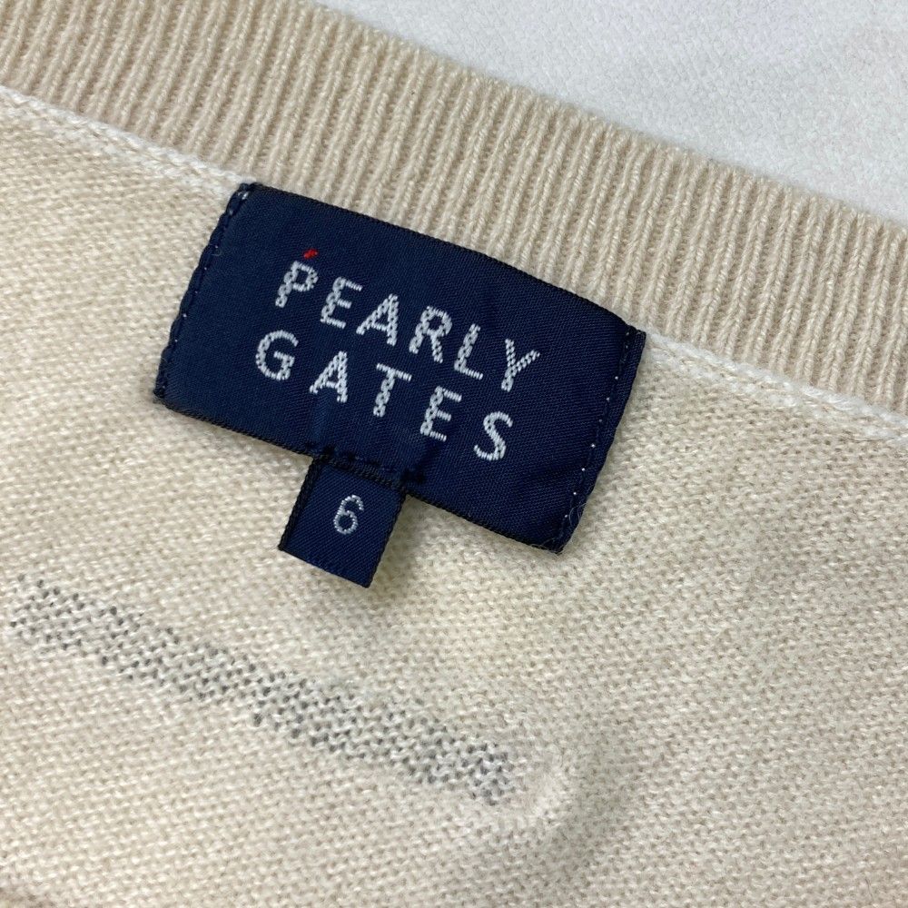 サイズ：6 PEARLY GATES パーリーゲイツ カシミヤ ニット