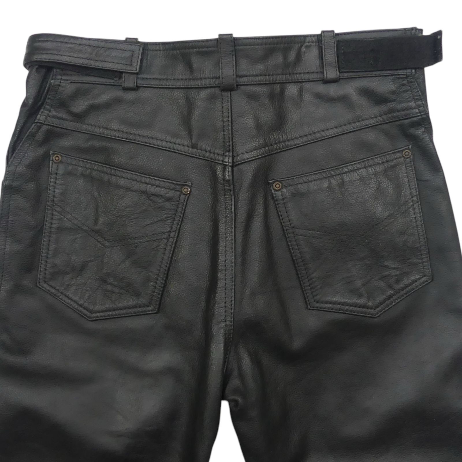 未使用 真っ黒レザーパンツ 未使用 サードマガジン(THIRD MAGAZINE