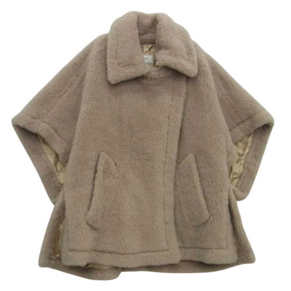 MAX MARA マックスマーラ TEBE テディベア ケープ ポンチョ ピンク系 上