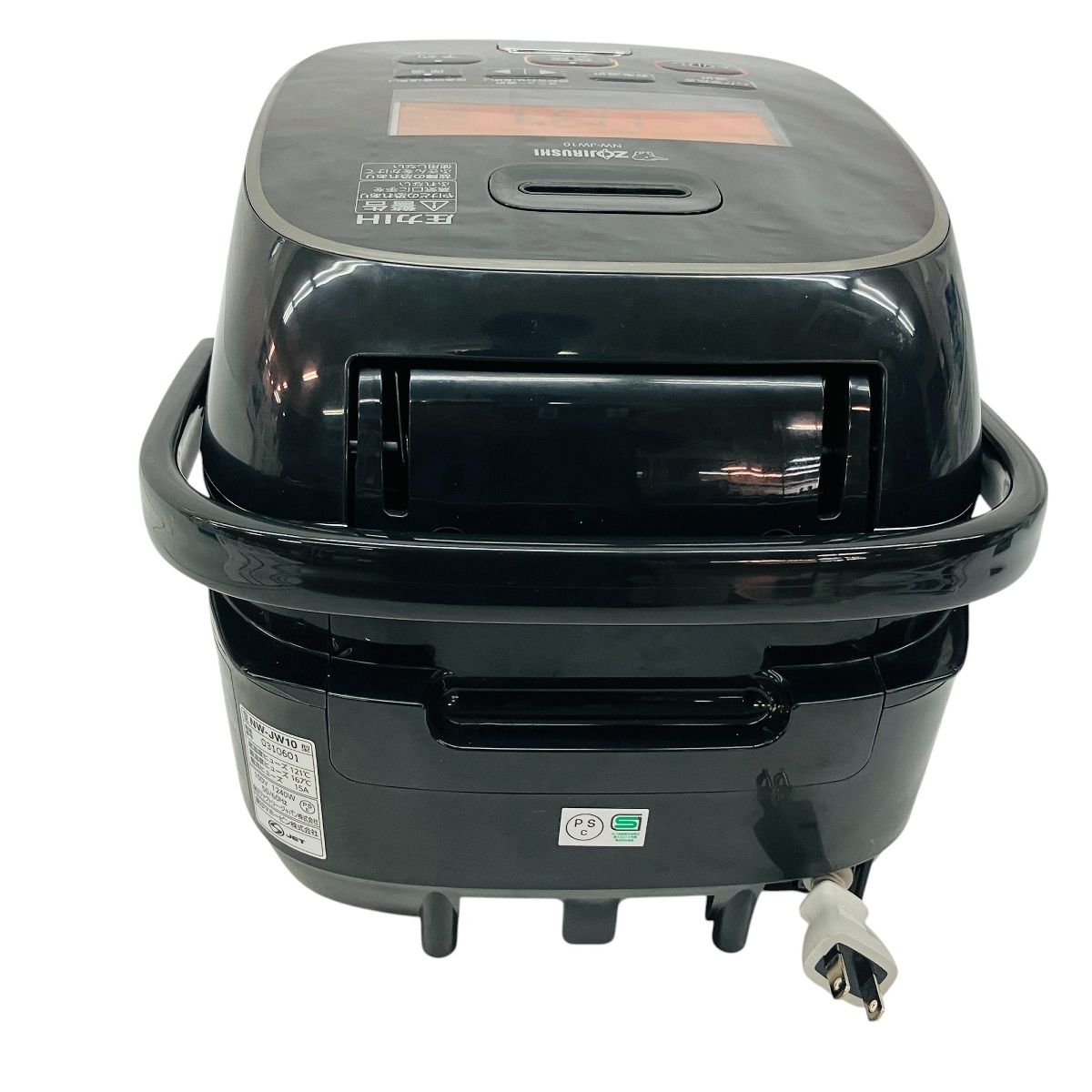 象印　炊飯器　nw-jw10　極め炊き　圧力IH炊飯器 2022年製　動作保証 象印 炊飯器 5.5合炊き 一人暮らし用 極め炊き IH NW-JY10-BA ブラック