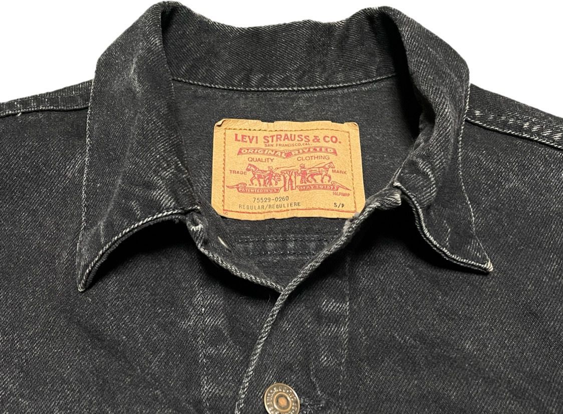 カナダ製 LEVI'S ブラックデニムジャケット 75529-0260 ブラック