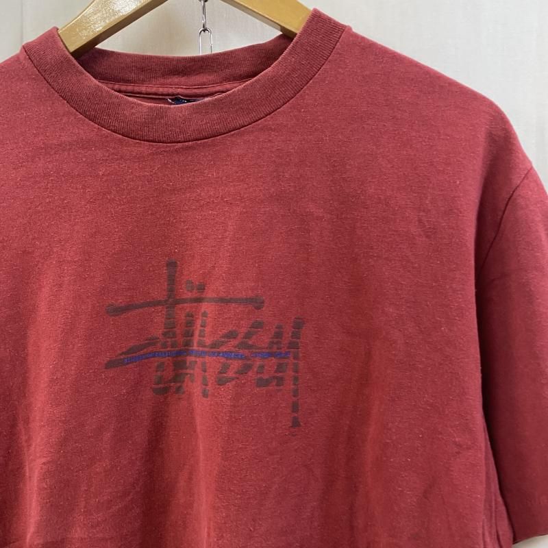 stussy/ステューシー/半袖シャツ/90s/赤青タグ/USA製 奇跡の新品 STUSSY 90s 紺タグ 赤青 USA 製 オールドスクール