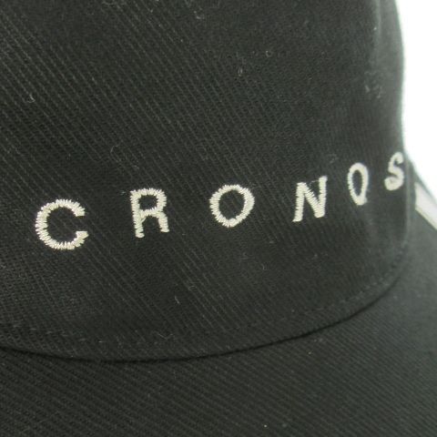 新品タグ付　即完　クロノス cronos ブラック　ロゴ　帽子　キャップ CRONOS BLACK onelogo CAP【BLACK】