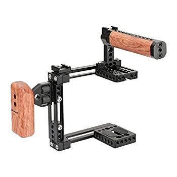 CAMVATE ユニバーサル調節 カメラケージ 右ハンドルと左ハンドルカメラ用 左ハンドルグリップのみ付属 - 1726