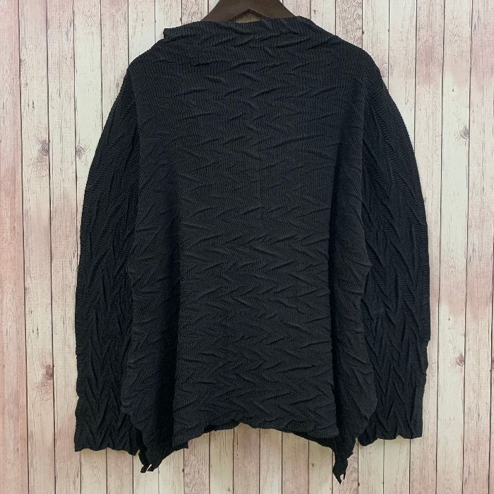 美品 90s イッセイミヤケメン 長袖シャツ プリーツ 日本製 ブラック 黒 L 美品 90s イッセイミヤケメン 長袖シャツ プリーツ 日本製