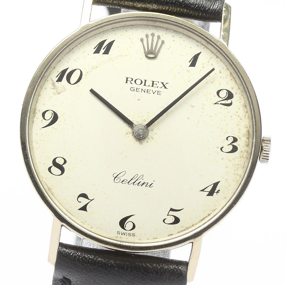 ロレックス ROLEX チェリーニ K18WG Cal.1600 手巻き メンズ_780486