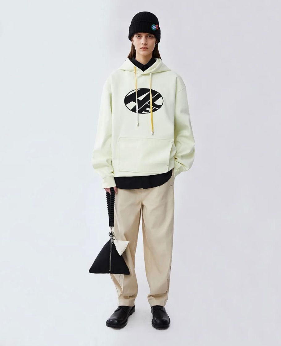 Ader error ドローストリング パーカー オーバーサイズパーカー - m