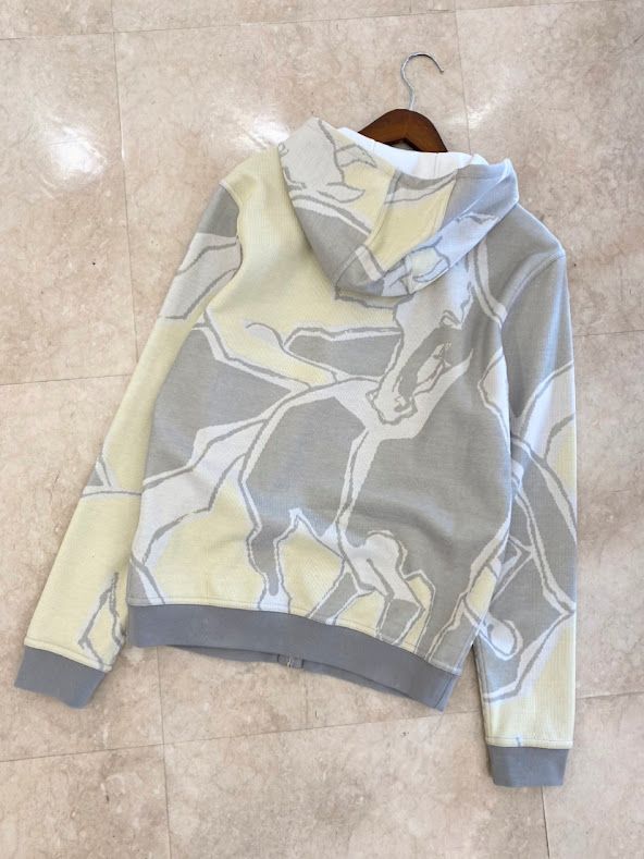 美品 21SS HERMES エルメス DANSE DES CHEVAUX 馬のダンス コットン