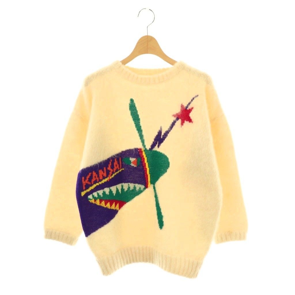 カンサイヤマモト KANSAI YAMAMOTO ロゴインターシャニット セーター  