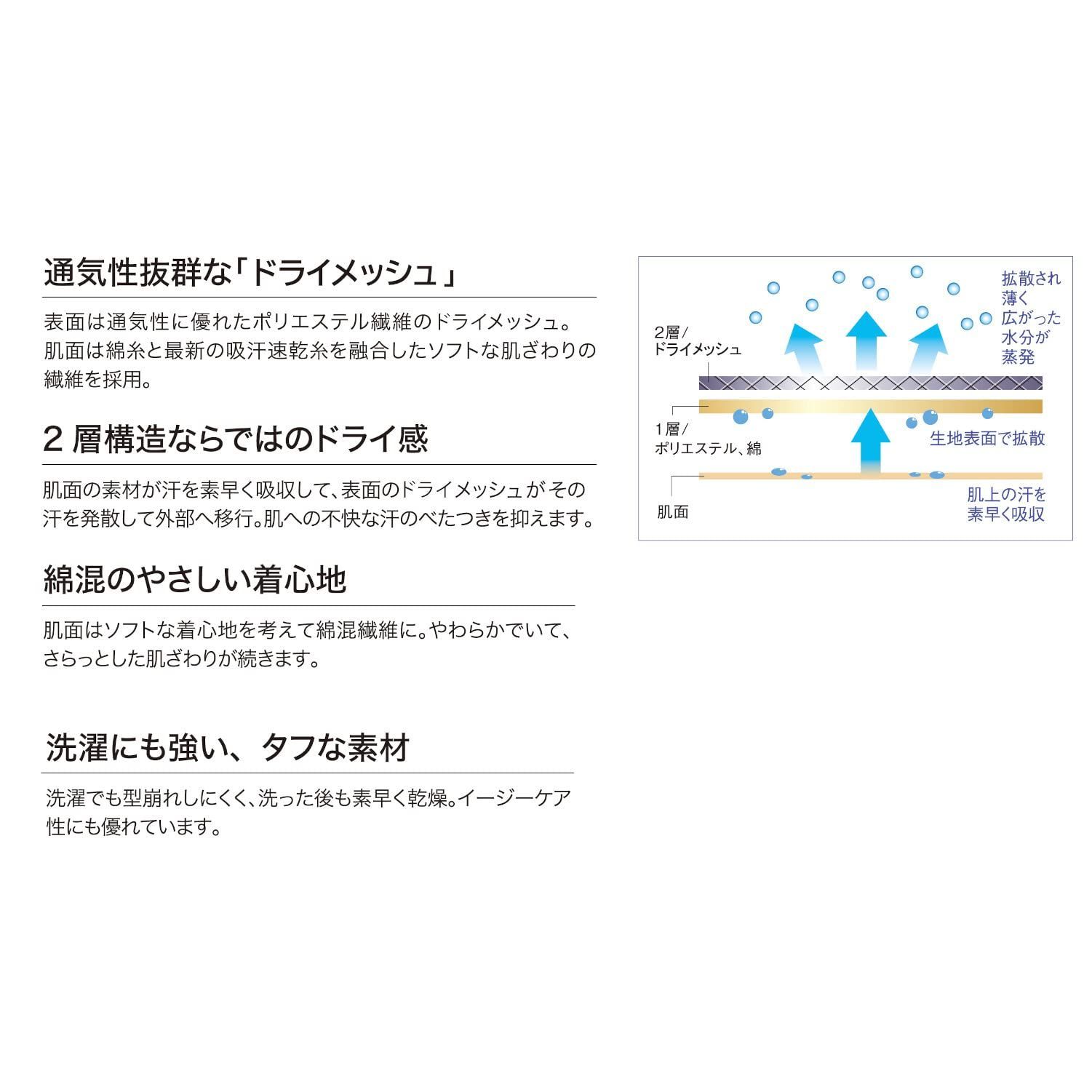 小倉屋 POLOIZMポロイズム 9020 DRYボタンダウン半袖ポロ ホワイト