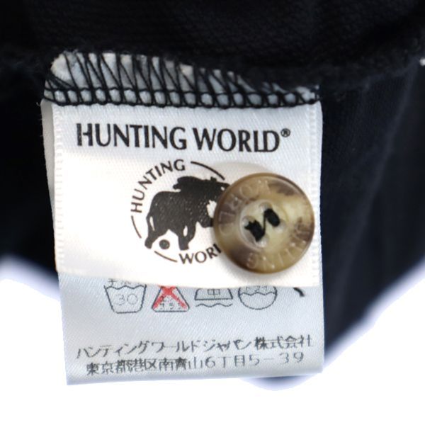 ハンティングワールド イタリア製 カーディガン M ブラック HUNTING