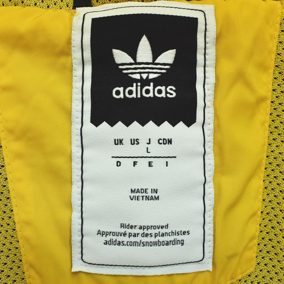 【美品】 アディダス オリジナルス adidas ORIGINALS シェルパ ボア フリースジャケット L ブラック x イエロー