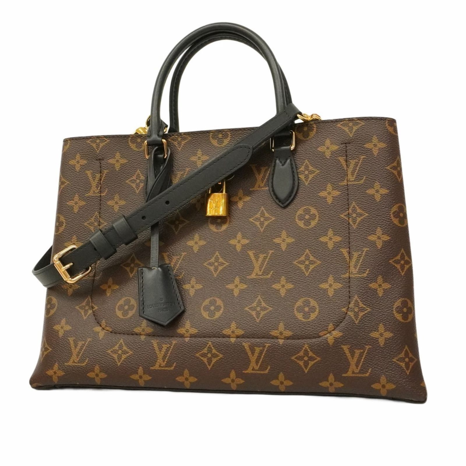 ルイ ヴィトン Louis Vuitton ルイ ヴィトン ハンドバッグ モノグラム フラワートート M43550 ブラウン ノワールレディース