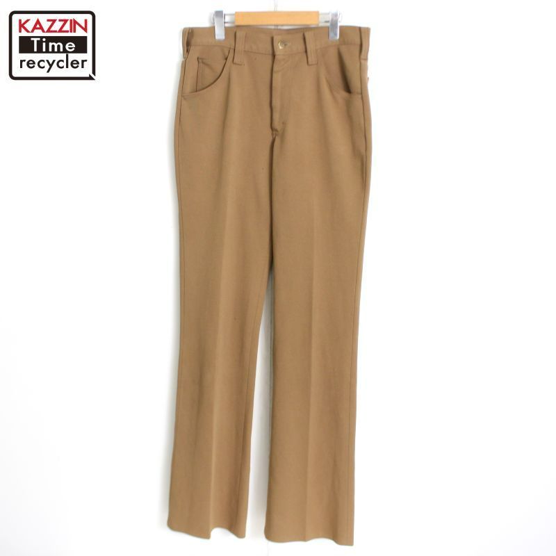 70’s Lee ポリエステルパンツ　フレアパンツ POST JUNK / 70's LEE 千鳥格子 フレア ポリエステルパンツ