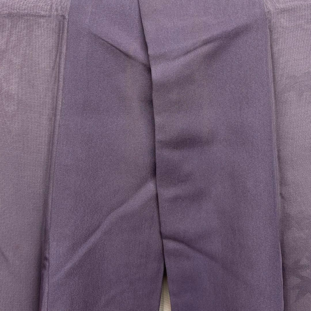 訪問着　夏用　紗合わせ　楓　パープル　着物　091w d 訪問着夏用紗合わせ楓パープル着物091w d