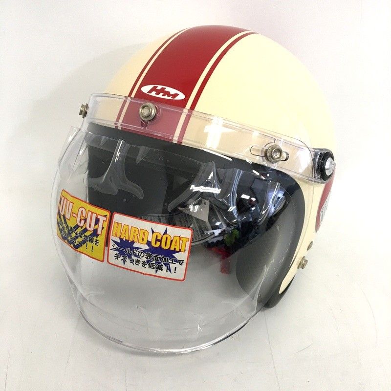 HONDA ジェットヘルメット 昭和レトロ ショウエイ ホンダ PS-L34 Mサイズ(57-58cm) トリコロール
