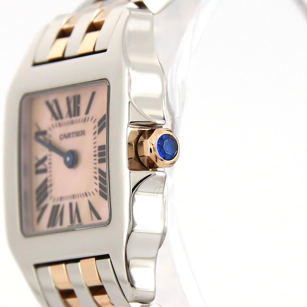 カルティエ サントスドゥモワゼルSM PGコンビ W25074Y9 SSxPG クォーツ  