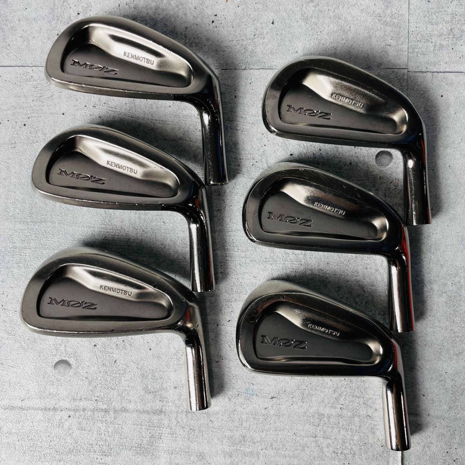 釼持ゴルフ KENMOTSU ケンモツ MOZ アイアンヘッド 6個 右利き 釼持ゴルフ KENMOTSU ケンモツ MOZ アイアンヘッド 6個 右利き