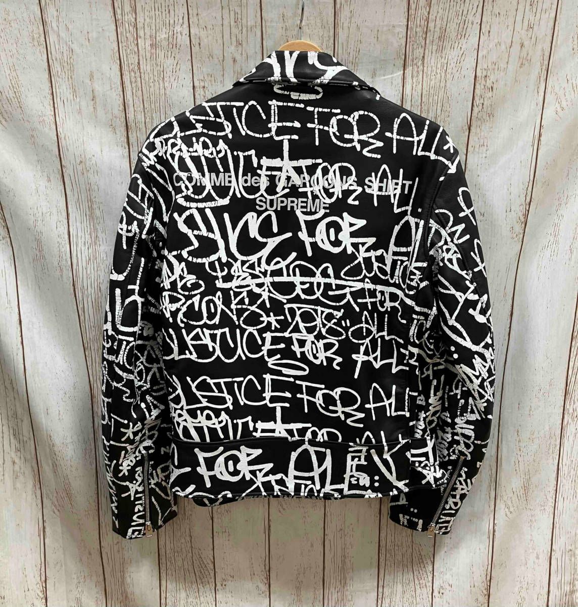 Supreme コムデギャルソン Schott ダブルライダースジャケット