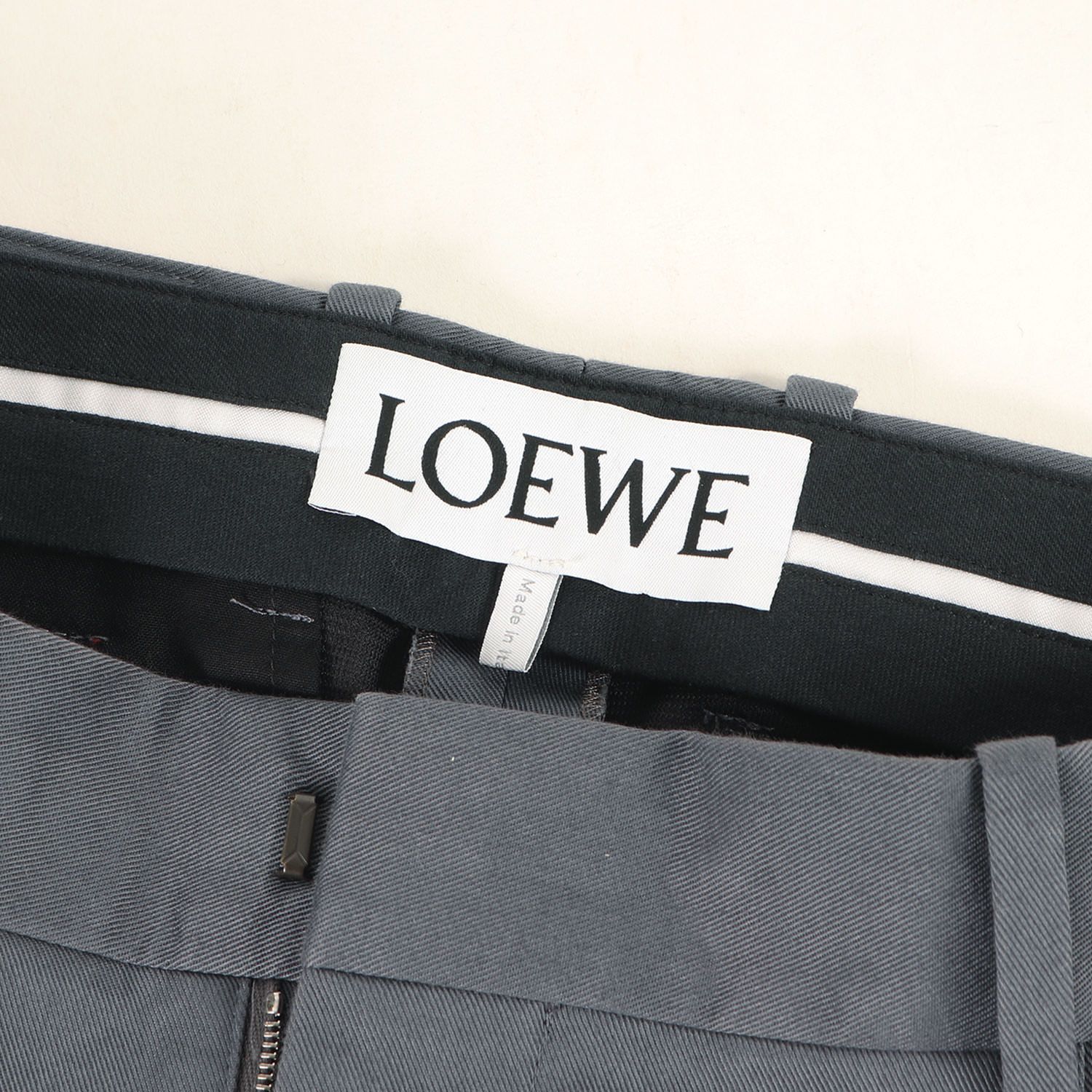 LOEWE ロエベ パンツ グレイッシュブルー サイズ:46 | 25SS