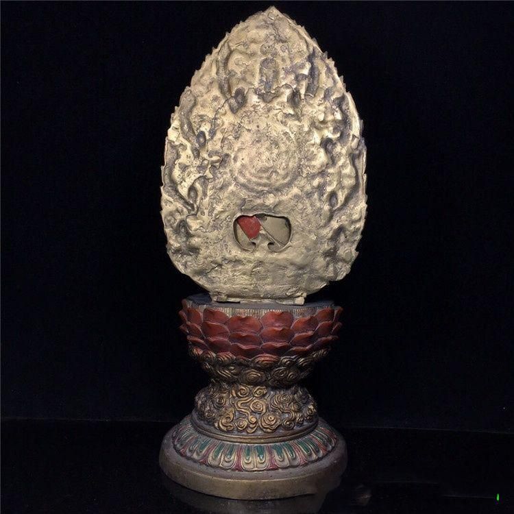 釈迦牟尼蓮華座仏像を彩色しました 精密彫刻 銅製 置物 開運 厄除け 工芸品 釈迦牟尼蓮華座仏像を彩色しました 精密彫刻 銅製 置物 開運