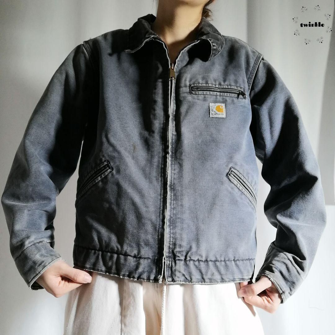 古着　00s ダック地　ジャケット　短丈　検索　carhartt デトロイト カーハート Carhartt 00s トラディショナルジャケット 短丈