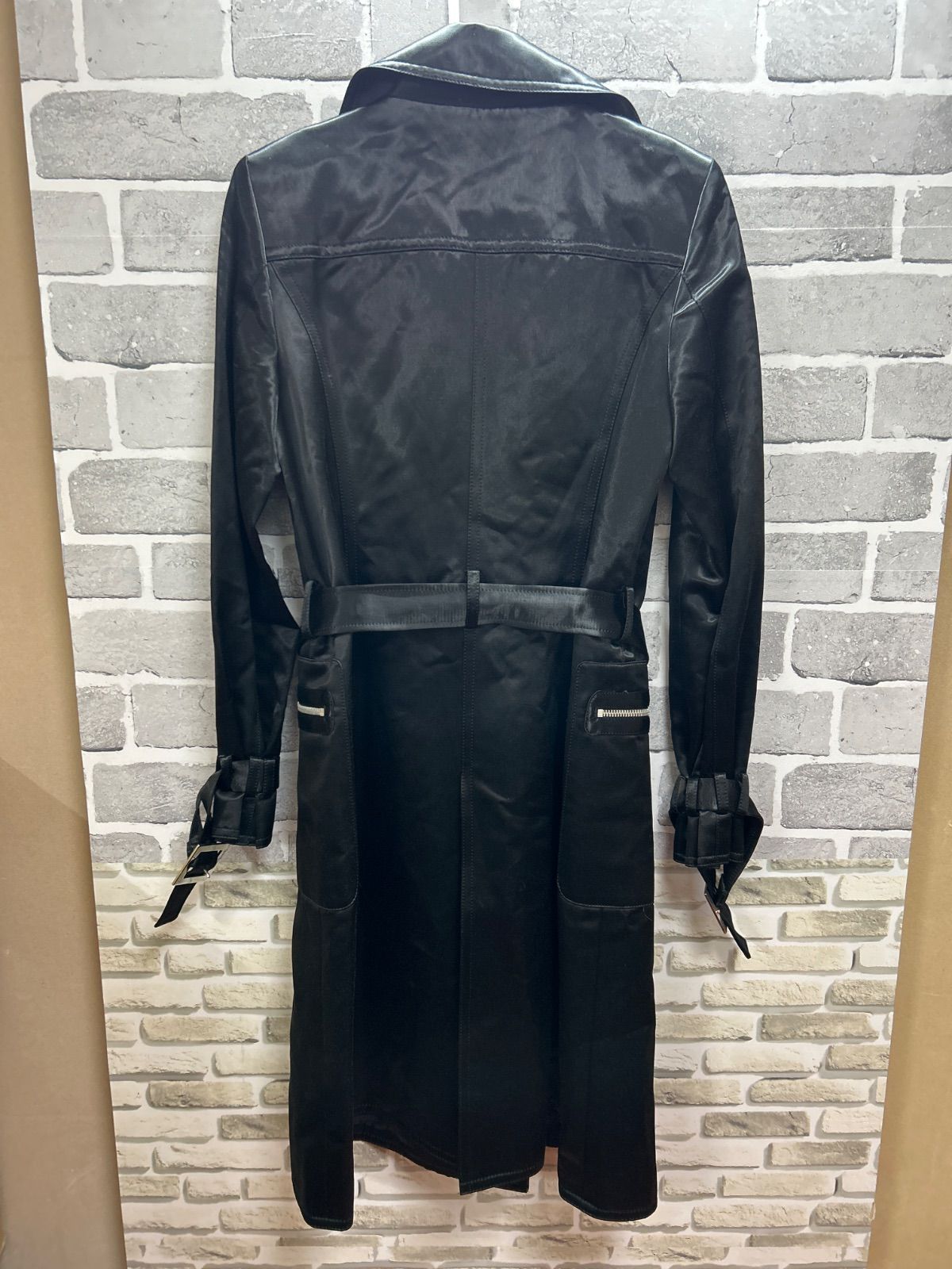 F9-48】◇ Harrods サイズM トレンチコート 黒色 レディース - メルカリ