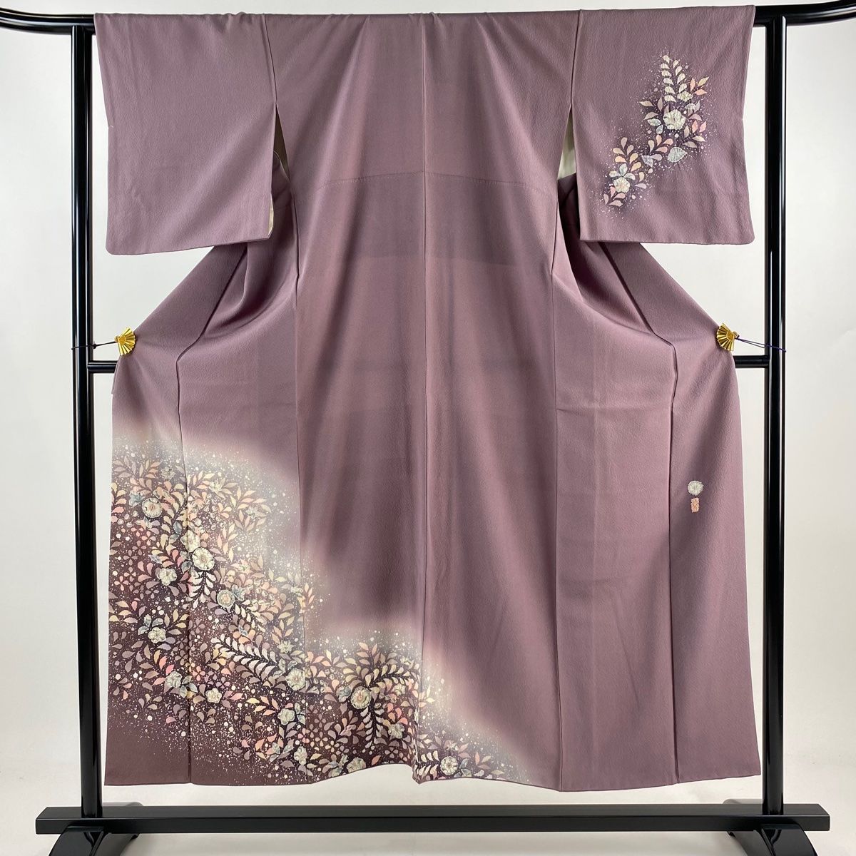 付下げ 身丈151.5cm 裄丈62cm S 袷 翠山工房 やまと 落款 辻が花