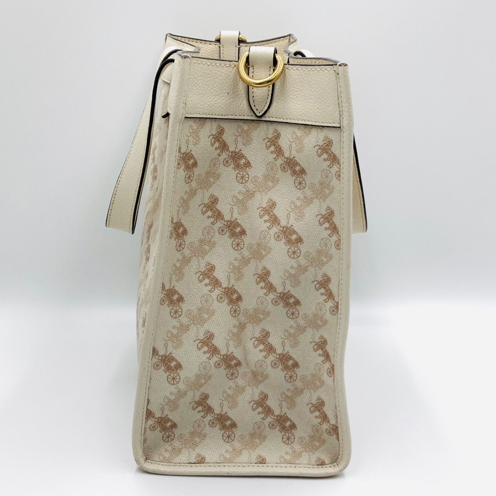 フォロー割実施中】【美品】コーチ COACH フィールドトート ホース 