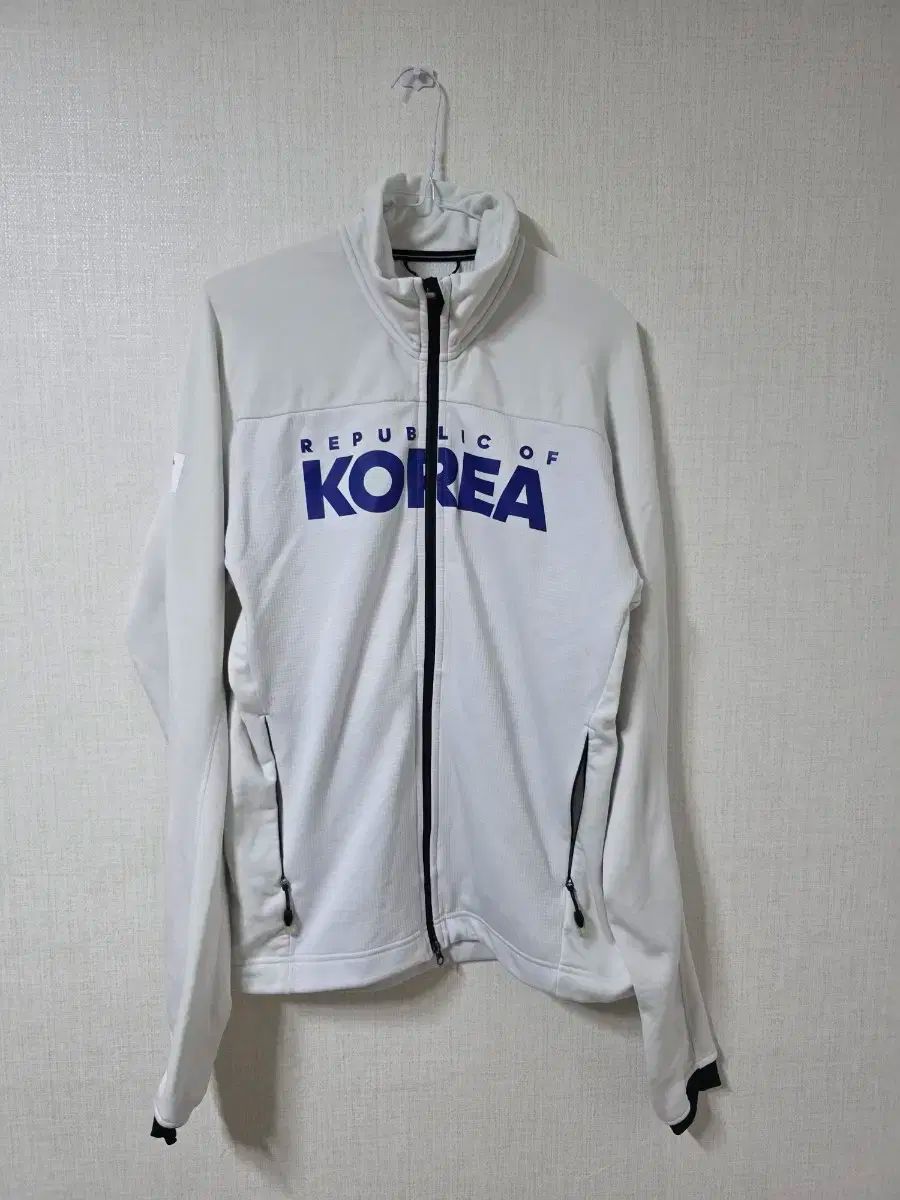 adidas アディダス チームコリア 国代表 ジップアップ 白 100 L