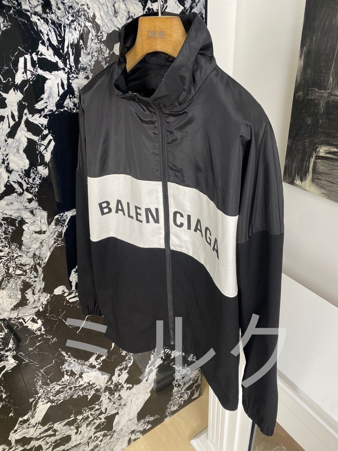 並行輸入品の為知識のない方新品未使用 Balenciaga バレンシアガ ナイロン デニムジャケット