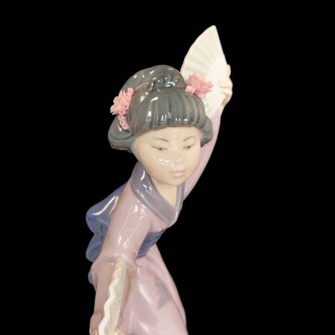 リヤドロ LLADRO 踊り子 着物 扇子 和装 舞い 陶器 芸者 人形 美