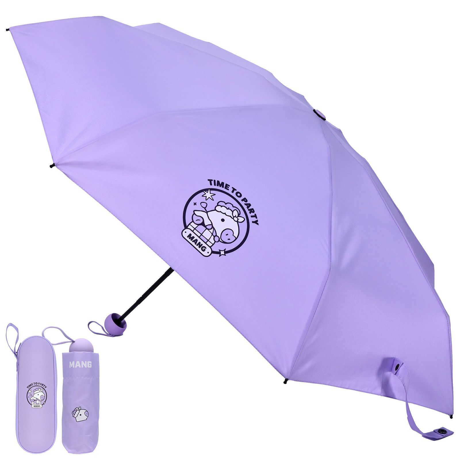 BT21 公式 グッズ 折り畳み傘 MANG マン 紫 キャラクター デザイン 