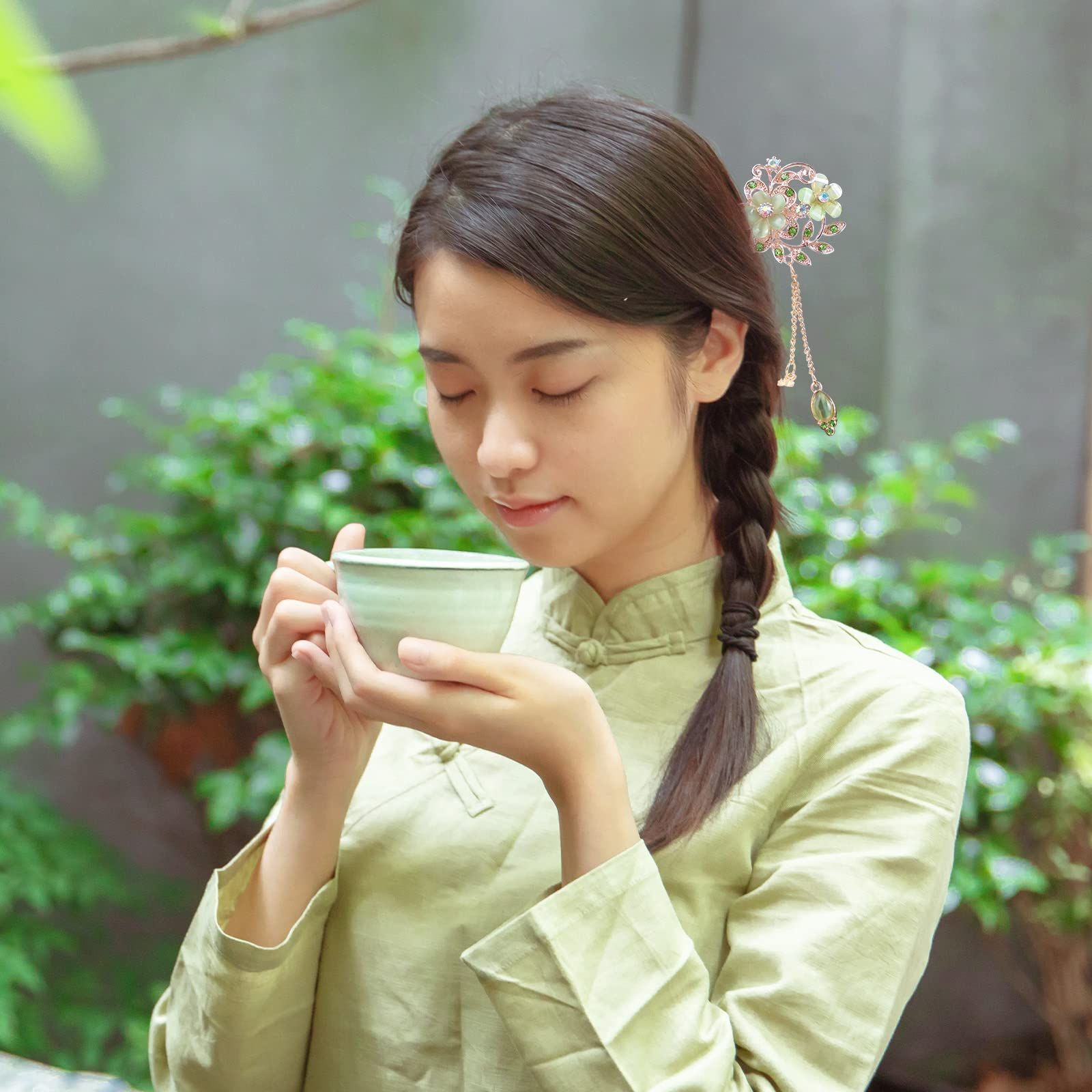 和装 ヘアスティック 玉かんざし 一本簪 ヘアーかんざし おしゃれ 美しい ヘアアレンジ 一本挿し ヘアピン ワトモスフィア ヘアー 手作り簪 和装小物 古典的 留袖 シンプル 結婚式 髪飾り 入学式 かんざし 普段使い レ